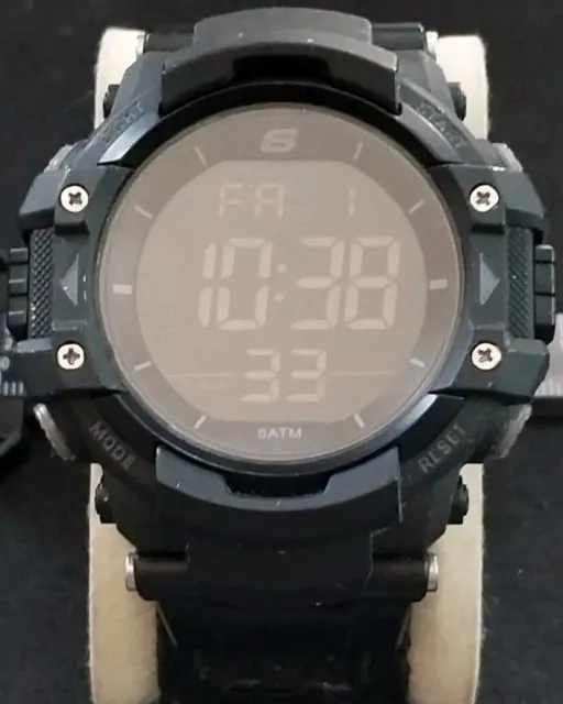 Skechers Digital Quartz Watch SR1037 Chronograph & Alarm