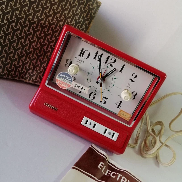CITIZEN Electric Timer Table Clock 5ZT005 VINTAGE Space Age JAPAN 60s 70s