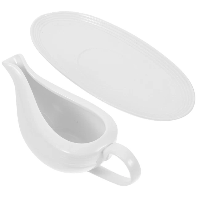 Salsiera In Ceramica Con Vassoio - Elegante E Pratica Per Salse E Condimenti - Foto 9