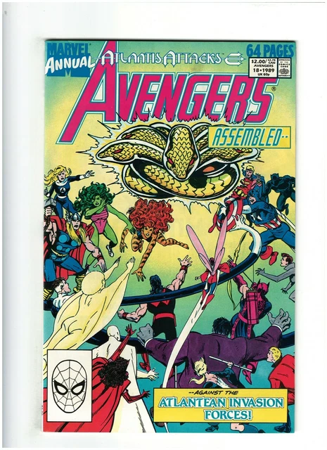 Avengers Annual #18 NM- 9.2 Marvel Comics 1989 Atlantis Attacks