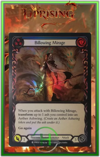 Billowing Mirage Blue Rainbow Foil - FAB:Uprising - UPR020 - Carte Anglaise