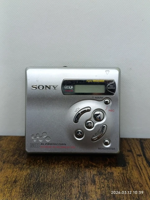 Sony Walkman MiniDisc MZ-R501 – Argenté, Ouvert Jamais Utilisé, Vintage