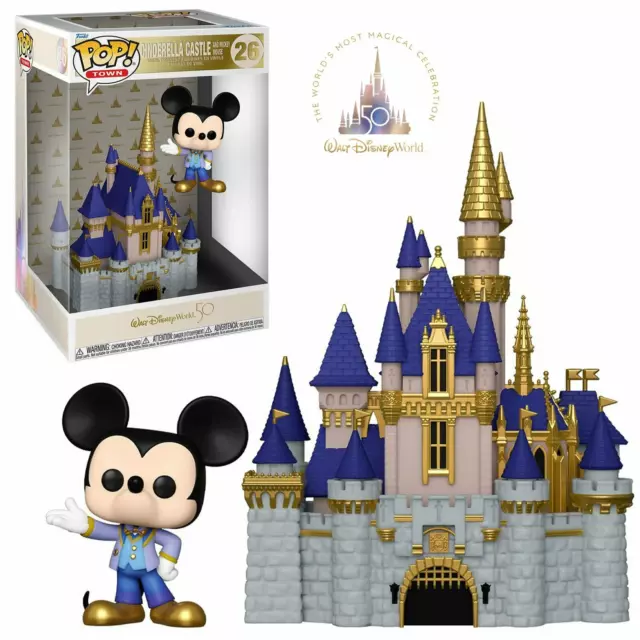 Funko POP! Town: Walt Disney World - Cinderella Castle & Mickey Mouse [10 Inches