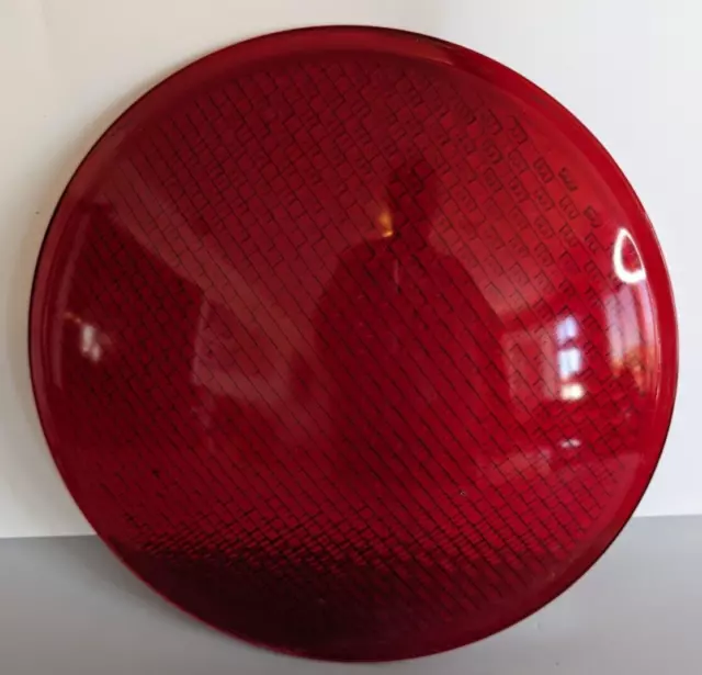 Kopp 12" Red Wide Angle Traffic Light Glass Lens TL-4955