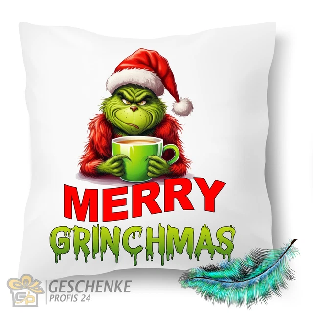 Grinch Weihnachts-Duschvorhang 183x183 Cm – Wasserdicht, Mit Metallösen & Beschwertem Saum