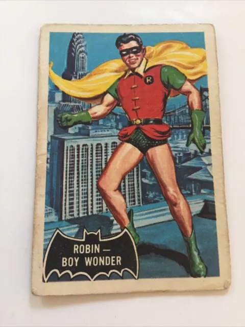 1966 Batman Robin Boy Wonder No.2 Bubble Gum Card National Periodical