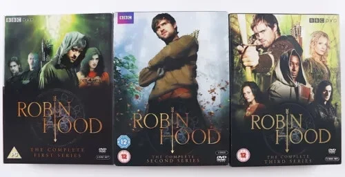 ROBIN HOOD (15 X DVDs.) BBC TV Series 2006-2009. Seasons 1-3. Complete ...