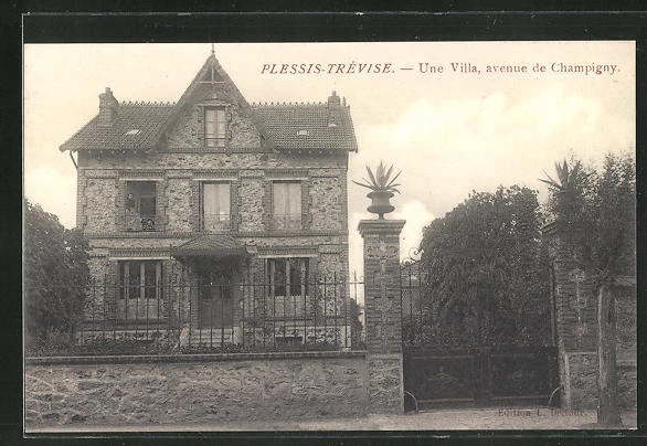 CPA Plessis-Trevise, Une Villa, avenue de Champigny