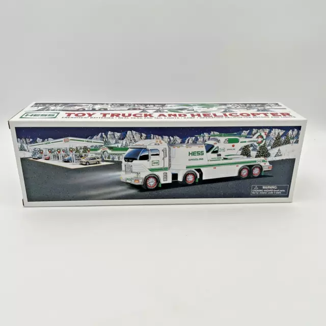 2006 Hess Toy Truck and Helicopter In Box Tested Will Need Batteries