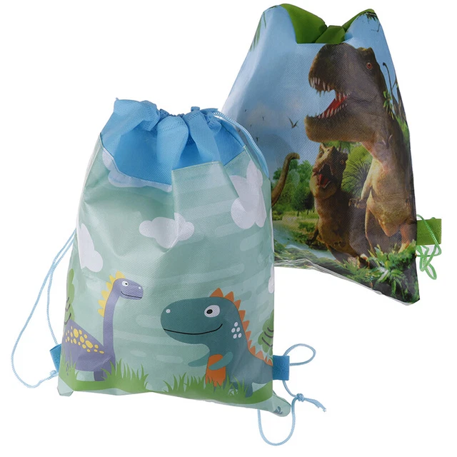 DINOSAUR DRAWSTRING BAG Travel Storage Bag School Backpacks Kids
