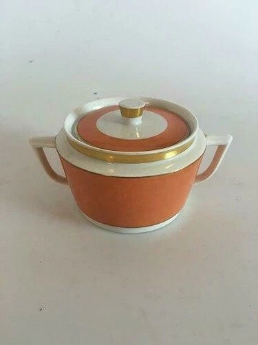 Royal Copenhagen Jaegersborg Groß Zuckerdose mit Deckel No 792/9479