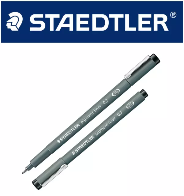 Staedtler Pigment Liner 0.7 Nero 10 Pezzi Nuovo