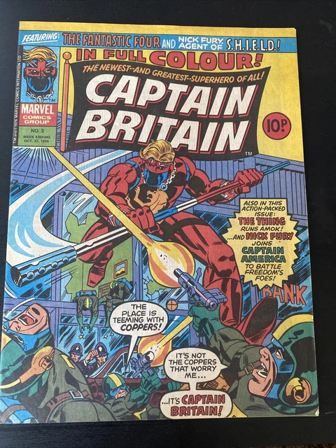 Captain Britain 3 Vol 1 RARE in US Avengers  X-men MCU VF
