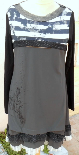 Robe Noire La Mode Est à Vous - Taille 40/42, Neuve Sans étiquettes, Promo