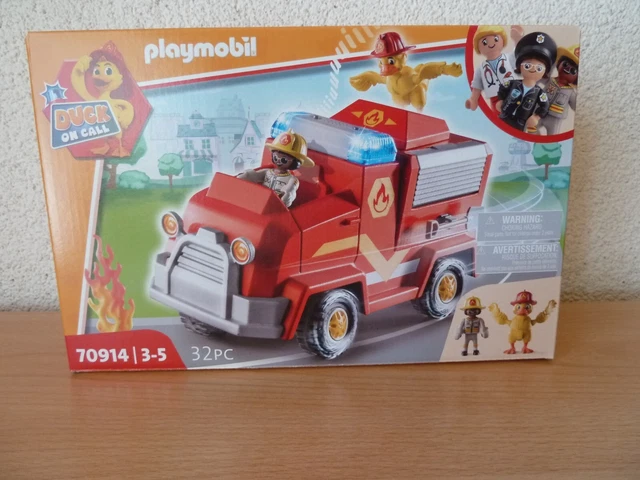 PLAYMOBIL 70914 DUCK on Call - véhicule d'intervention des pompiers