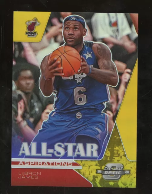 2019-20 Panini Contenders Optic Gold All Star Aspiration LeBron James 06/10 HEAT