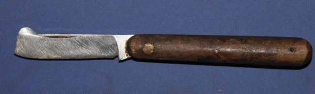 Antique hand made steel pocket folding knife