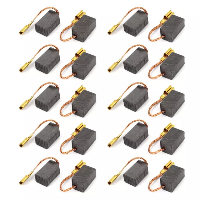 20 PC Escobillas de carbón de Motor taladro eléctrico de eléctrica 13x8x6mm