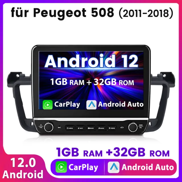 10.1" Pour Peugeot 508 2011-2018 1+32G Android 12.0 Autoradio GPS NAVI WIFI DAB+