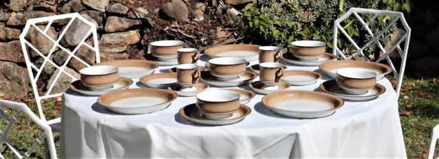 Vintage Denby Langley Seville England 29 piece Dinner Set Made n England