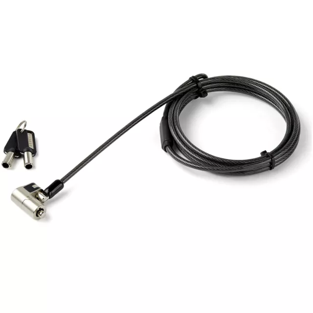 StarTech.com 6.5' (2m) 3-in-1 Universal Laptop Cable Lock - Keyed Laptop/Desktop