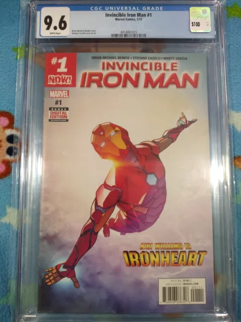 Invincible Iron Man #1 CGC 9.6 1st cover app of Riri Williams as Ironheart