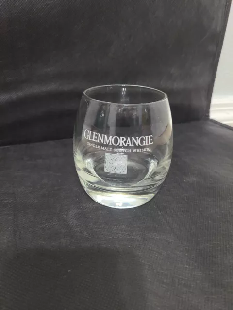 Glenmorangie Single Malt Scotch Whisky Glass rounded base Low Ball Rocks 