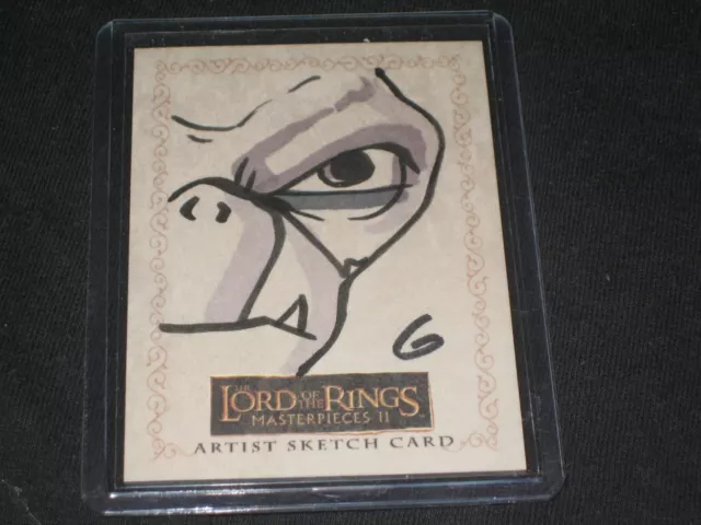 Carte Croquis Autographe Signée Lord Of The Rings Topps Topps 1/1