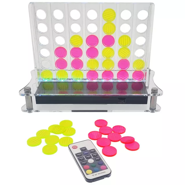 OnDisplay Luxe Phosphorescent Acrylique Quatre en une Rangée Jeu W / Feux &