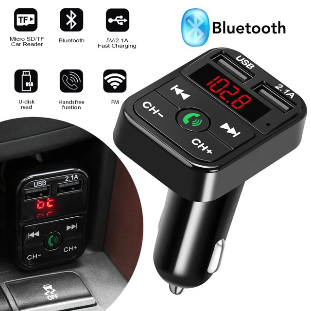 BLUETOOTH 5.0 CAR Wireless FM Transmitter Adapter 2USB PD Charger HandsFree £5.01 PicClick UK