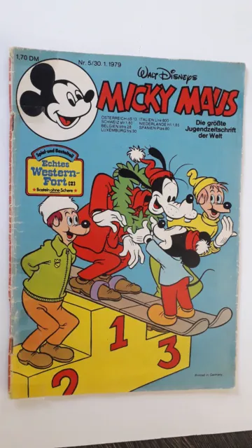 Micky Maus Heft Nr. 5 / 30.1.1979  Comic-Heft SELTEN
