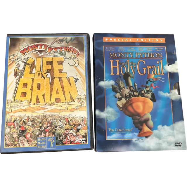 LOT OF 2 Monty Python DVD Movies: Life of Brian, The Holy Grail Comedy ...