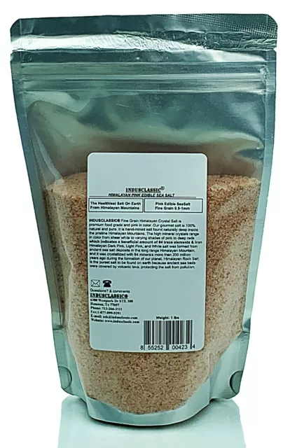 IndusClassic 100% Natural Himalayan Edible Pink Cooking Crystal Sea Salt