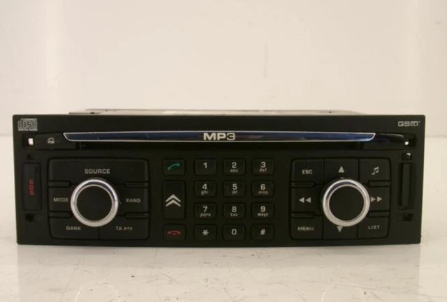 Autoradio GPS D'origine PSA Pour Peugeot Citroën C5 - Modèle RT3/RT4, Occasion, Référence 96647951ZD
