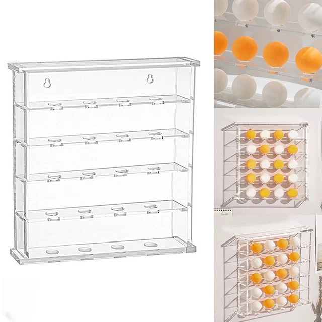 Transparent Wall Mounted For Golf Ball Display Case Table Tennis Storage