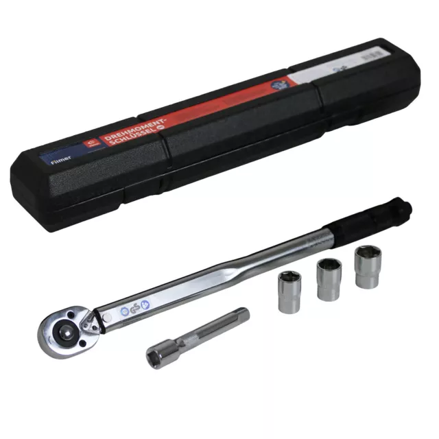 Automatik Drehmoment Schlüssel 1/2 Zoll 40-210Nm + Stecknüsse Knarre mit Koffer