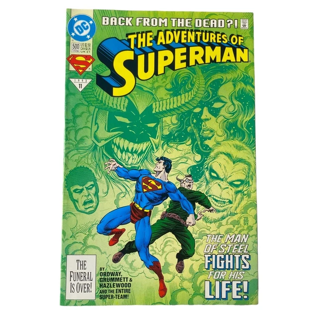 The Adventures of Superman #500 DC Comics 1993 #11 Back From the Dead Comic Book