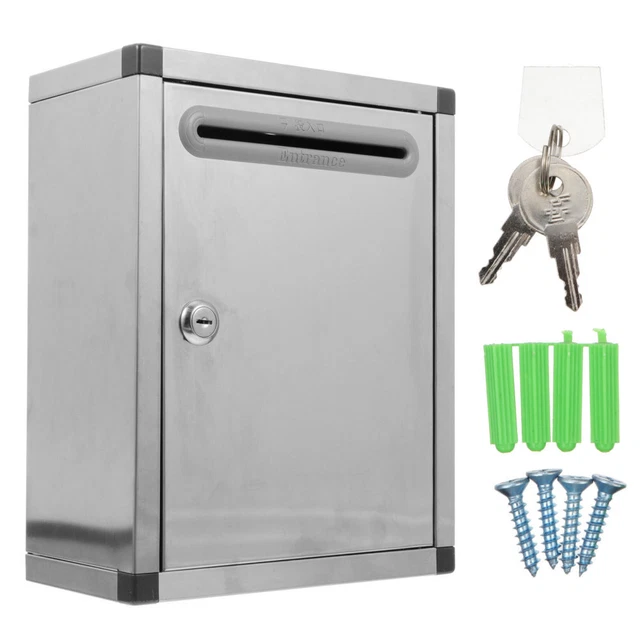 Cassetta postale acciaio inox scatola suggerimenti cassetta postale zincata da appendere a parete grande