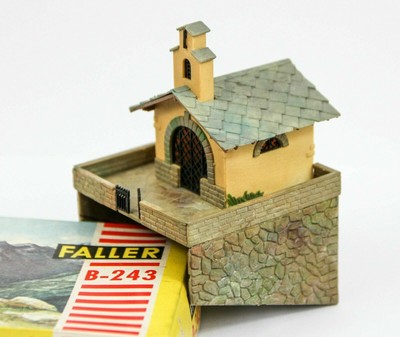 FALLER FALLER CASA di MONTAGNA VINTAGE con RIMESSE per PLASTICO SCALA HO 1/87 