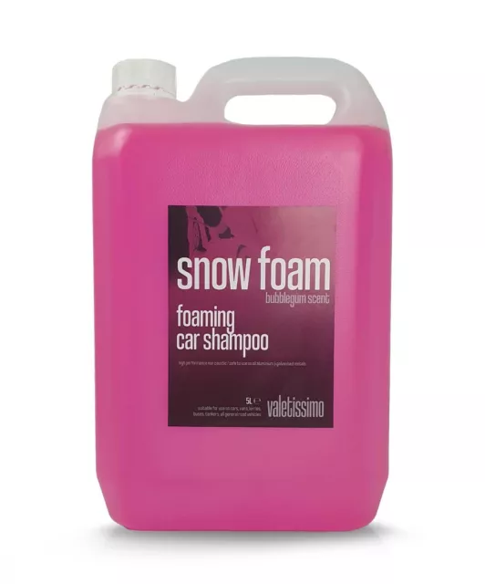 Hi Foam Snow Foam Bubblegum Shampoo Drum Car Van Vehicle Wash 5L Valetissimo