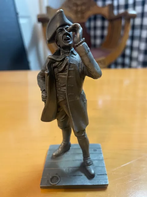 The SEA CAPTAIN Franklin Mint Fine Pewter Figurine Colonial America 1975