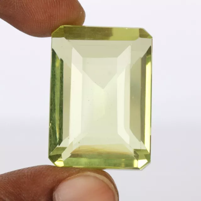 Brazilian Yellow Citrine 62.1 Ct. Faceted Emerald Cut Loose Gemstone GS-217