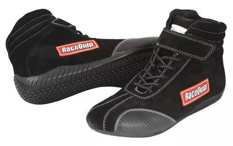 Racequip Shoe Ankletop Black Size 7  SFI