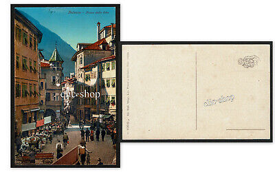 1 AK ANSICHTSKARTE CARTOLINA BOZEN OBSTMARKT BOLZANO SÜDTIROL ALTO ADIGE i1608 