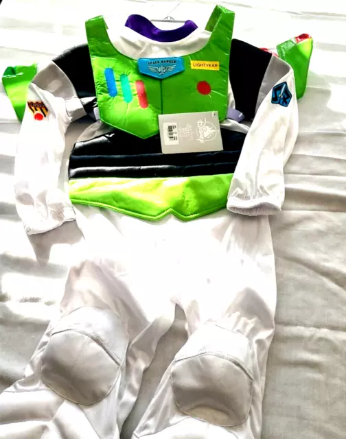 Disney Toy Story Buzz Lightyear Deluxe Child Costume With Jet Pack Toddler Sz 4 2