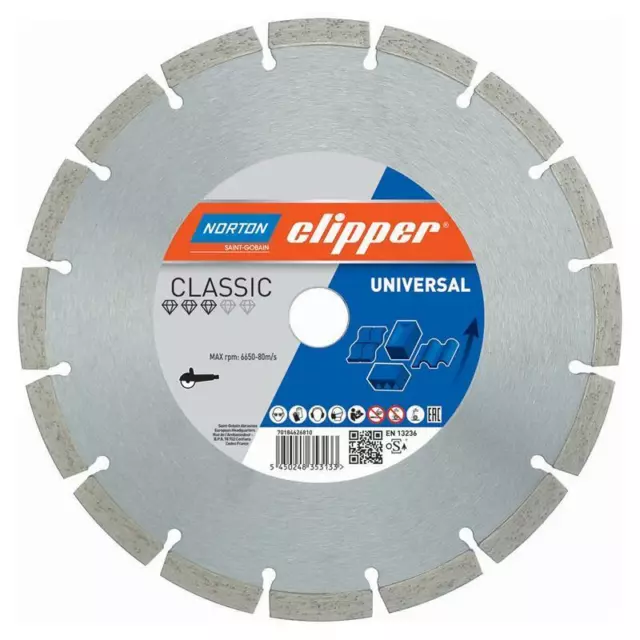 Norton Clipper Diamant Trennscheibe CLASSIC UNIVERSAL 230 x 22,23 mm