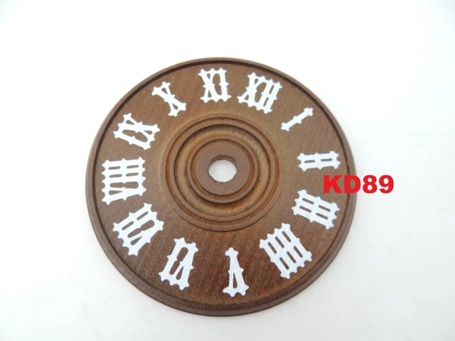 Grande Horloge Ancienne Fer Forgé Bois 80cm - Marron - Décoration d'Autrefois - Maison