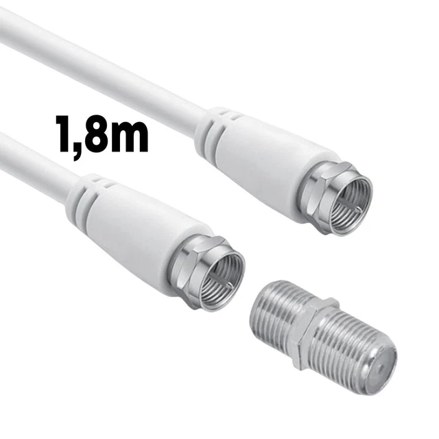 Cables Direct Online Cavo Coassiale RG6 Bianco Da 10 M - Foto 1