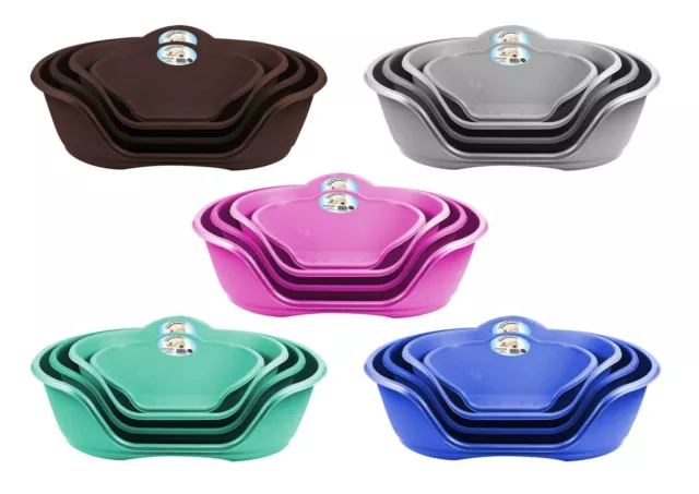 Plastic Dog Bed Heavy Duty Waterproof Dog Bed Pet Bed Puppy Cat Cushion Basket