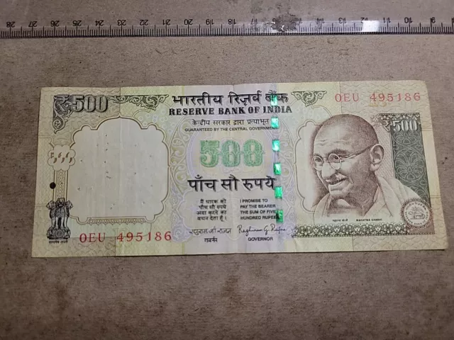 🇮🇳 India 500 rupees 2014 P-106  P-106m  "R"  Banknote 030224-10